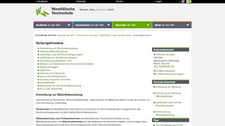 
                            4. Nutzungshinweise: Westfälische Hochschule