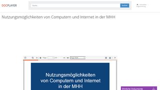 
                            12. Nutzungsmöglichkeiten von Computern und Internet in der MHH - PDF