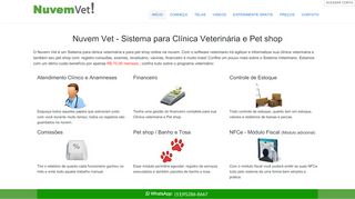 
                            12. NuvemVet - Sistema para Clínica Veterinária e Pet shop