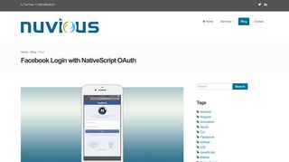 
                            6. Nuvious - Facebook Login with NativeScript OAuth