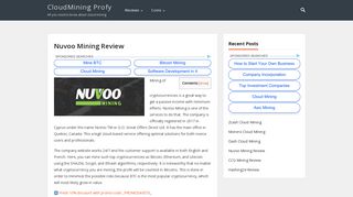 
                            8. Nuvoo Mining Reviewed in February 2019 - CloudMiningProfy