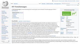 
                            11. NV-Versicherungen – Wikipedia