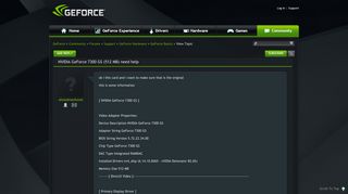 
                            9. NVIDIA GeForce 7300 GS (512 MB) need help - GeForce Forums