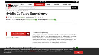 
                            8. Nvidia GeForce Experience 3.17.0.126 - Download - COMPUTER BILD