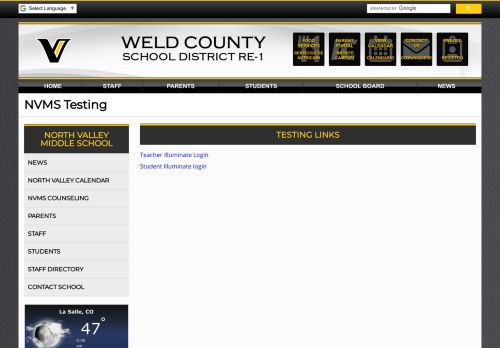 
                            5. NVMS Testing - Weld County School District RE-1