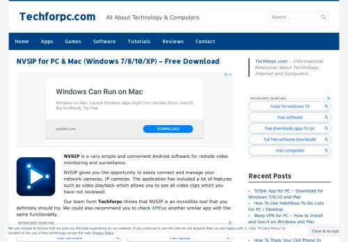 
                            11. NVSIP for PC & Mac (Windows 7/8/10/XP) - Free Download ...