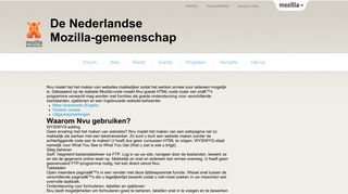
                            9. Nvu - Websites maken voor iedereen | Mozilla Nederland