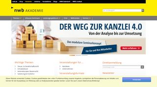 
                            6. NWB Akademie: Seminare & Tagungen für Steuerrecht und ...