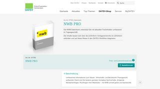 
                            11. NWB Steuer- und Wirtschaftsrecht online - Datev