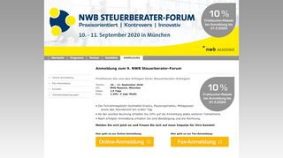 
                            4. NWB Verlag - Anmeldung - NWB Steuerberater-Forum