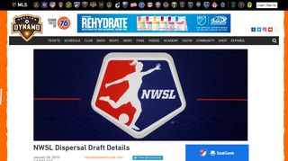 
                            1. NWSL Dispersal Draft Details | Houston Dynamo