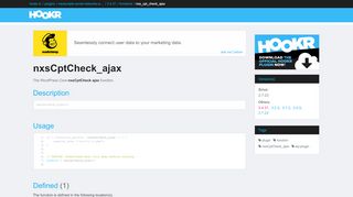 
                            8. nxscptcheck_ajax | function | WordPress | hookr.io