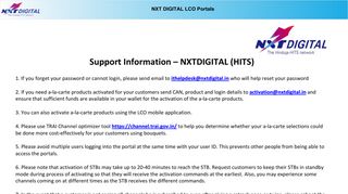 
                            1. NXT DIGITAL LCO Portal
