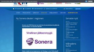 
                            7. Ny Sonera dealer i regionen - EKM Service