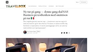 
                            8. Ny tur på gang — denne gang skal SAS Business på testbenken med ...