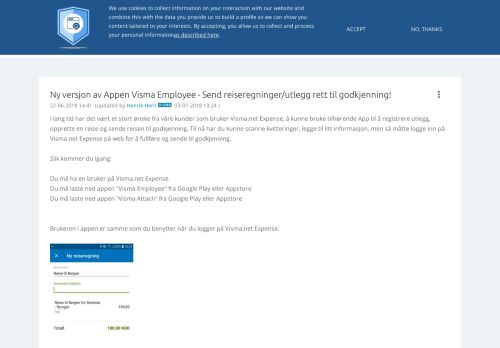
                            7. Ny versjon av Appen Visma Employee - Send reisereg... - Visma ...