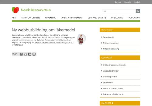 
                            13. Ny webbutbildning om läkemedel - - Svenskt Demenscentrum