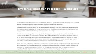 
                            10. Nya lanseringen från Facebook – Workplace – KSMG