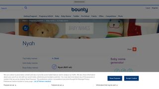 
                            8. Nyah | Boy's Baby Names | Bounty