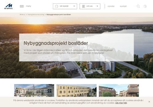 
                            8. Nybyggnadsprojekt bostäder | Midroc