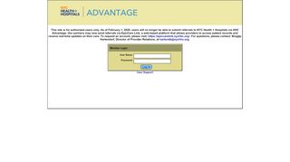 
                            1. NYC Health+Hospitals Advantage Login