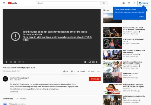 
                            10. NYFA LA Graduation Highlights 2018 - YouTube