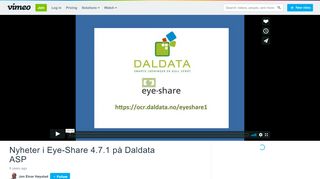 
                            7. Nyheter i Eye-Share 4.7.1 på Daldata ASP on Vimeo