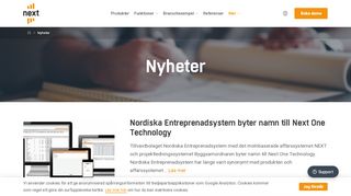
                            9. Nyheter – NEXT - Nordiska Entreprenadsystem