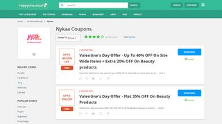 
                            11. Nykaa Coupons: 80% OFF Promo Codes & Offers, February 2019