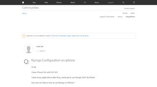 
                            8. Nymgo Configuration on iphone - Apple Community