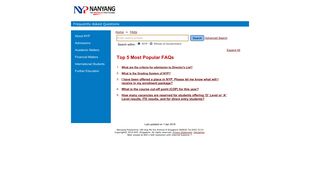 
                            7. NYP - FAQs >> Academic Matters - Examination Matters - gov.sg