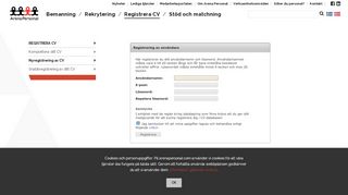 
                            4. Nyregistrering av CV - Arena Personal | Ett bemanningsföretag med ...