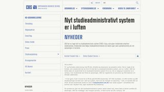 
                            4. Nyt studieadministrativt system er i luften | CBS - Copenhagen ...