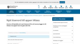 
                            2. Nytt lösenord till appen Vklass - Jönköpings kommun