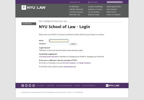 
                            1. NYU School of Law - Login - NYU Law