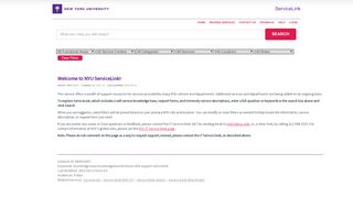 
                            10. NYU ServiceLink - ServiceLink Login - ServiceNow