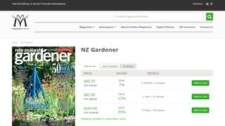 
                            7. NZ Gardener | Mags4Gifts