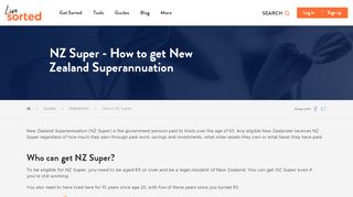 
                            9. NZ Super - How to get New Zealand Superannuation » Sorted