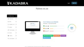
                            11. Nzbsa.co.za | Kadabra Free SEO Tool