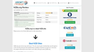 
                            2. NZBs.org Reviewed - Which NZB Site is the Best ? - UsenetReviewz ...