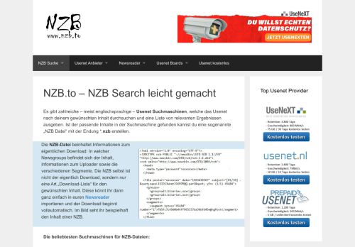 
                            1. NZB.to: Usenet Suche leicht gemacht