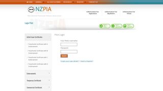 
                            9. NZPIA | Login Pilot