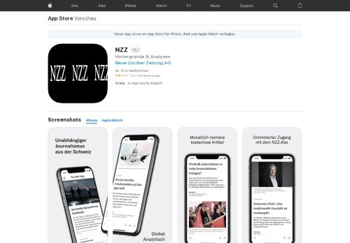 
                            11. NZZ im App Store - iTunes - Apple