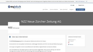 
                            13. NZZ Neue Zürcher Zeitung AG | myjob.ch