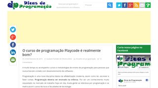 
                            10. O curso de programação Playcode é realmente bom? - { Dicas de ...