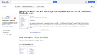 
                            10. O Explosivo Método De E Mail Marketing Mais Completo Do Mundo!!! ...