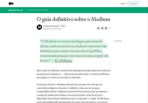 
                            11. O guia definitivo sobre o Medium – Medium Brasil – Medium