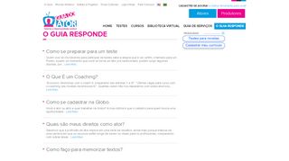 
                            12. O Guia Responde - Portal Guia do Ator