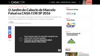 
                            13. O Jardim do Caboclo de Marcelo Faisal na CASA COR SP 2016 ...