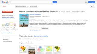 
                            13. O Livro Urgente da Política Brasileira, 3a Edição: Um Guia para ...